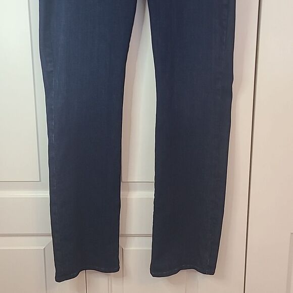 NYDJ Sculpt Her Denim Pull-On Straight Jeans Dark Blue Size 14 - Picture 4 of 16